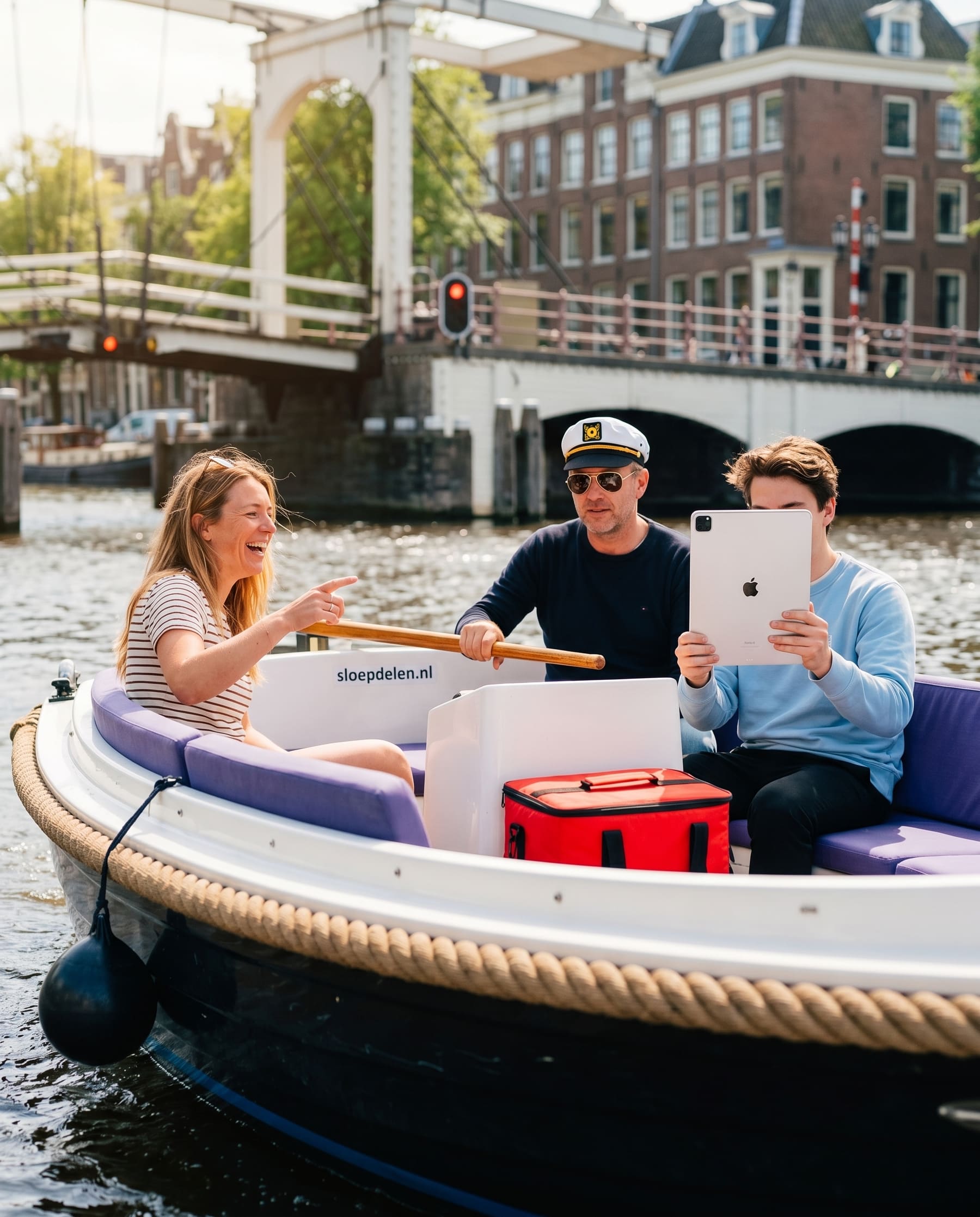 Sloep huren Amsterdam, eigen sloep op de gracht voor bedrijfsuitje